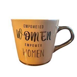 Thalia Sodi Coffee Mug Empowered Women Empower Women Orange Gold Inspirational